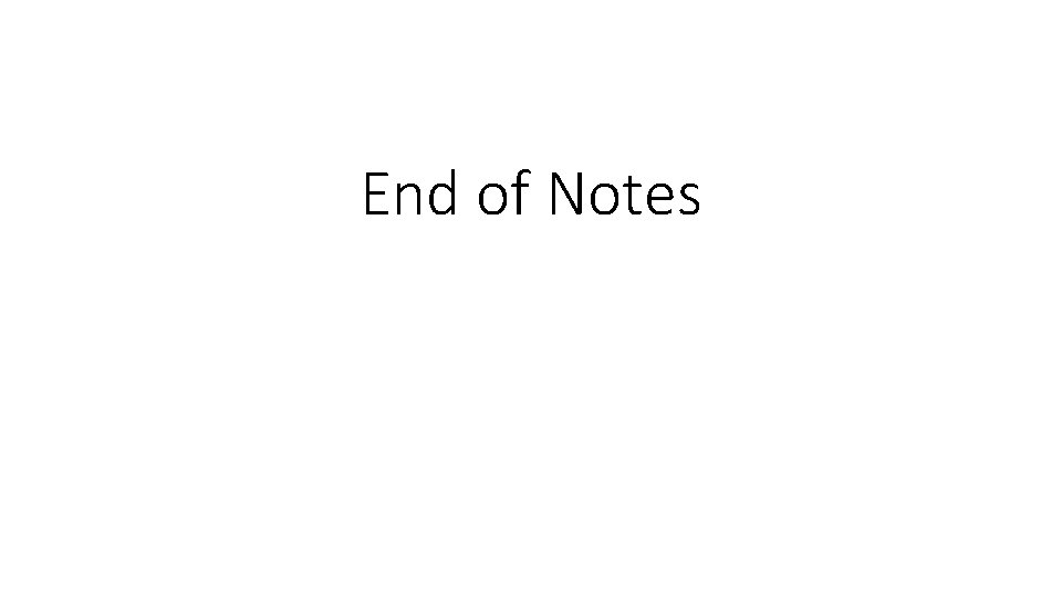End of Notes 