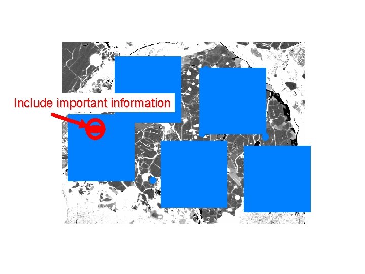 Include important information 