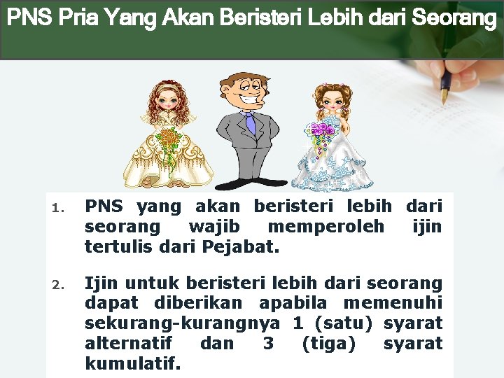 PNS Pria Yang Akan Beristeri Lebih dari Seorang 1. PNS yang akan beristeri lebih PNS Pria Yang Akan Beristeri Lebih dari Seorang 1. PNS yang akan beristeri lebih