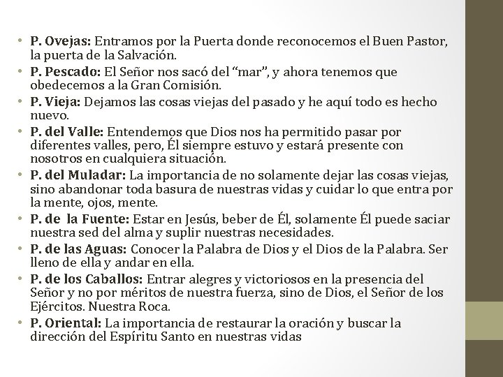  • P. Ovejas: Entramos por la Puerta donde reconocemos el Buen Pastor, la