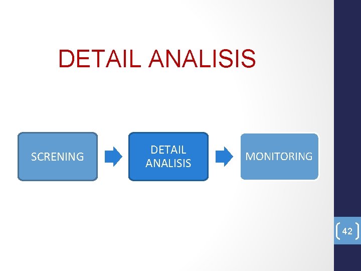 DETAIL ANALISIS SCRENING DETAIL ANALISIS MONITORING 42 