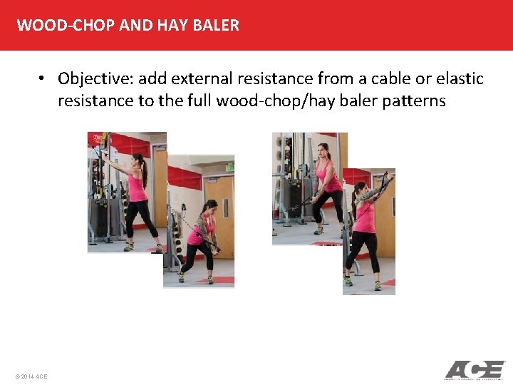 WOOD-CHOP AND HAY BALER • Objective: add external resistance from a cable or elastic