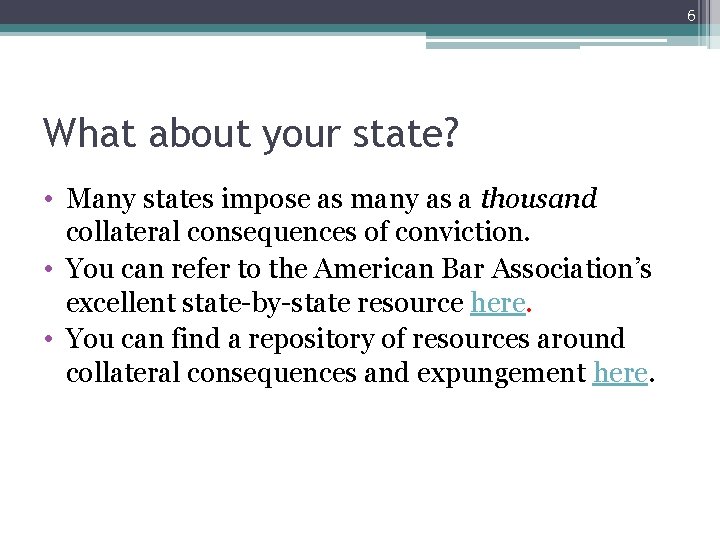 6 What about your state? • Many states impose as many as a thousand