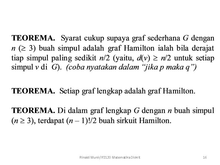 Rinaldi Munir/IF 2120 Matematika Diskrit 16 