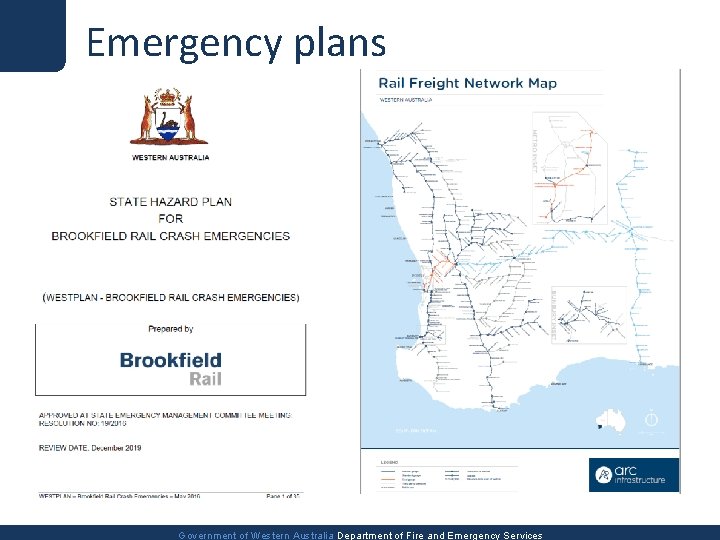Emergency plans Government of Western Australia Department of Fire and Emergency Services 
