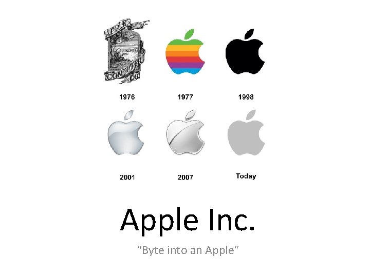 Apple Inc. “Byte into an Apple” 