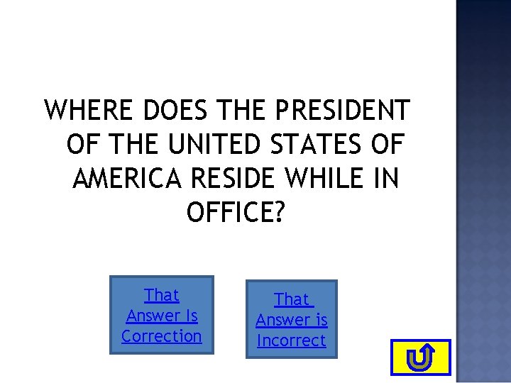 WHERE DOES THE PRESIDENT OF THE UNITED STATES OF AMERICA RESIDE WHILE IN OFFICE?