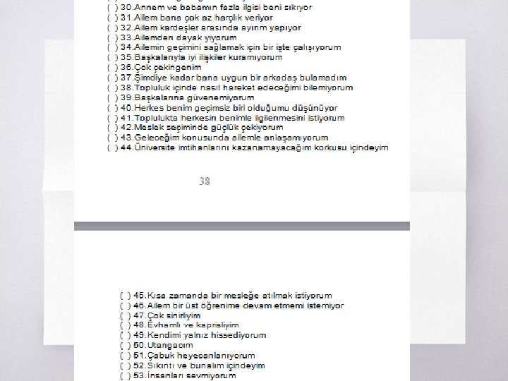 Problem Tarama Listeleri ▧? 