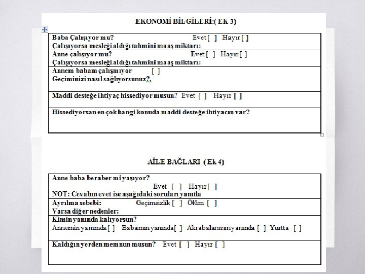 Öğrenci Tanıma Fişi (Formu) ▧? 