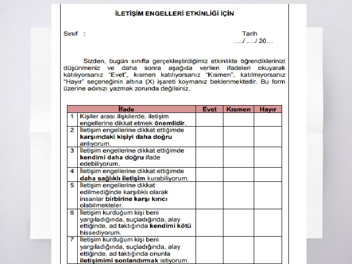 Öz Değerlendirme Ölçekleri ▧? 