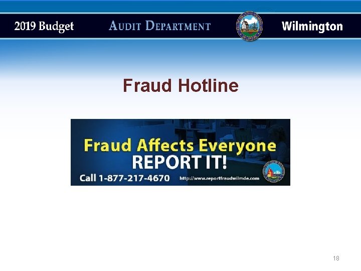 Fraud Hotline 18 