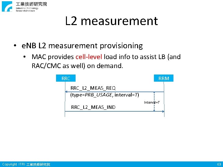 L 2 measurement • e. NB L 2 measurement provisioning • MAC provides cell-level
