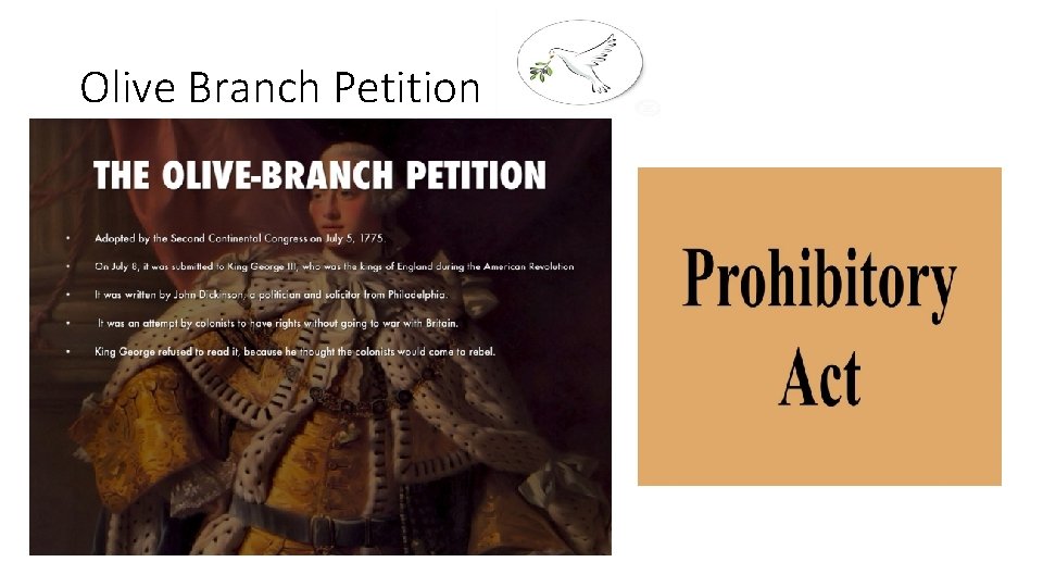 Olive Branch Petition Olive Branch Petition