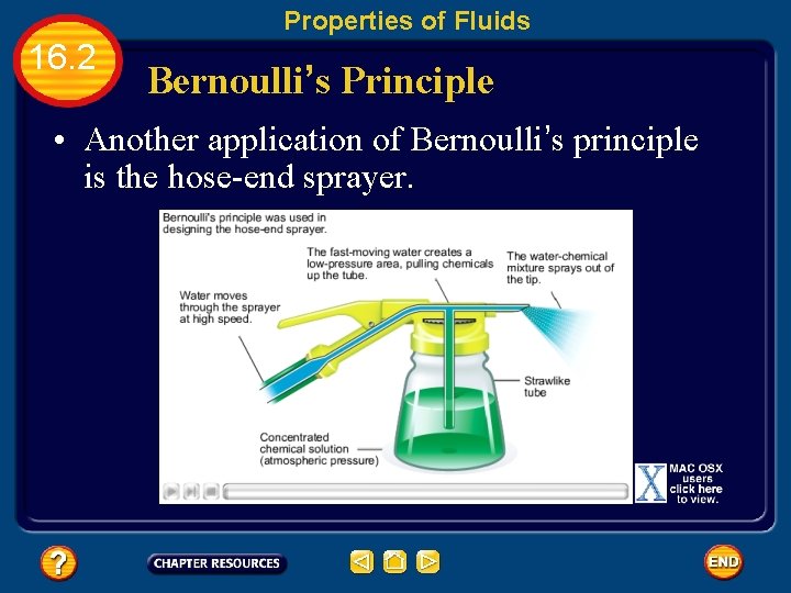 Properties of Fluids 16. 2 Bernoulli’s Principle • Another application of Bernoulli’s principle is