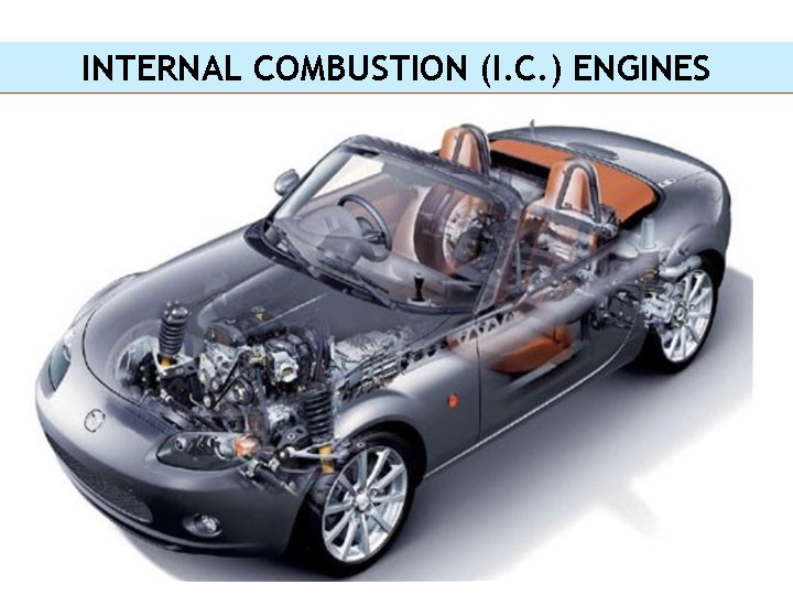 INTERNAL COMBUSTION (I. C. ) ENGINES 