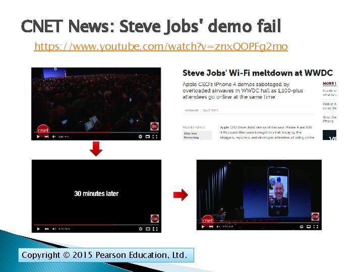 CNET News: Steve Jobs' demo fail https: //www. youtube. com/watch? v=znx. QOPFg 2 mo