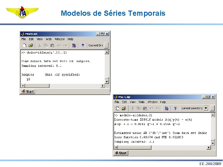 Modelos de Séries Temporais EE-240/2009 