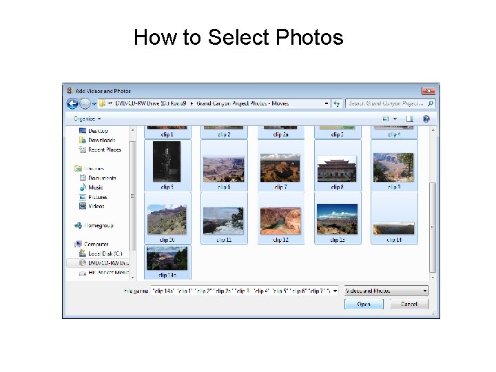 How to Select Photos 