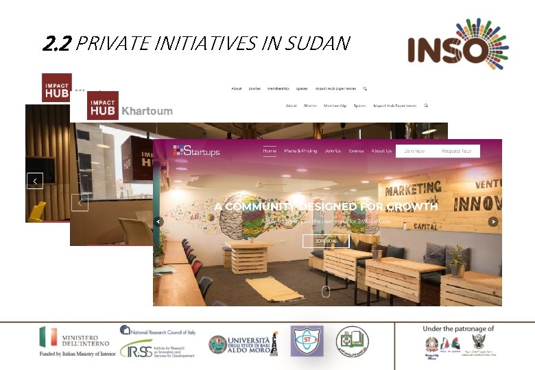 2. 2 PRIVATE INITIATIVES IN SUDAN 