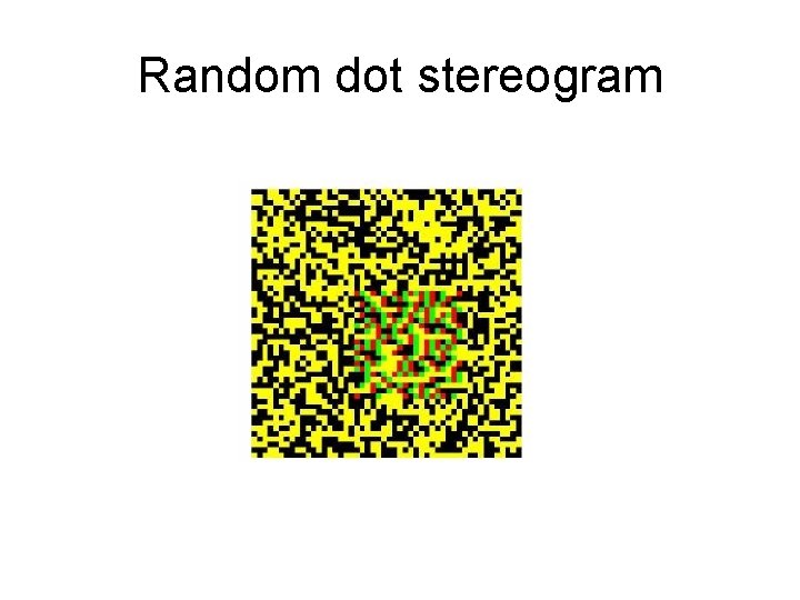 Random dot stereogram 