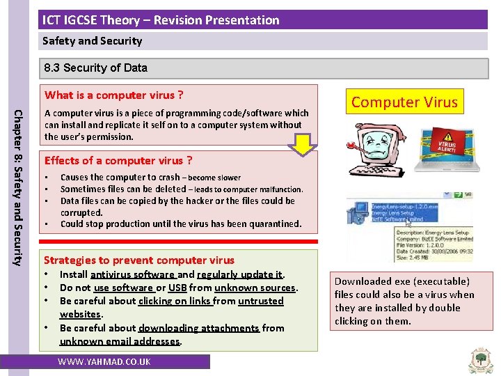ICT IGCSE Theory Revision Presentation Safety and Security