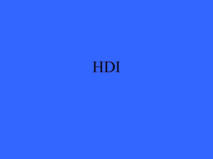 HDI 