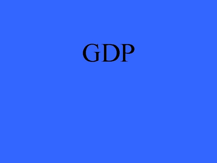 GDP 