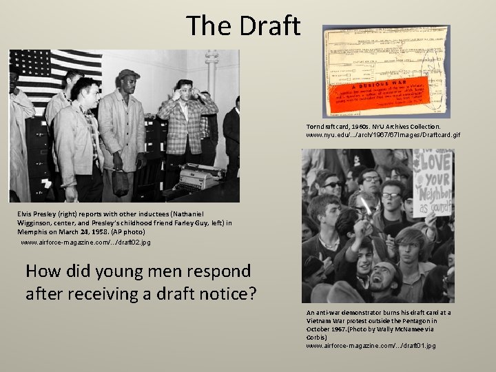 The Draft Torn draft card, 1960 s. NYU Archives Collection. www. nyu. edu/. .