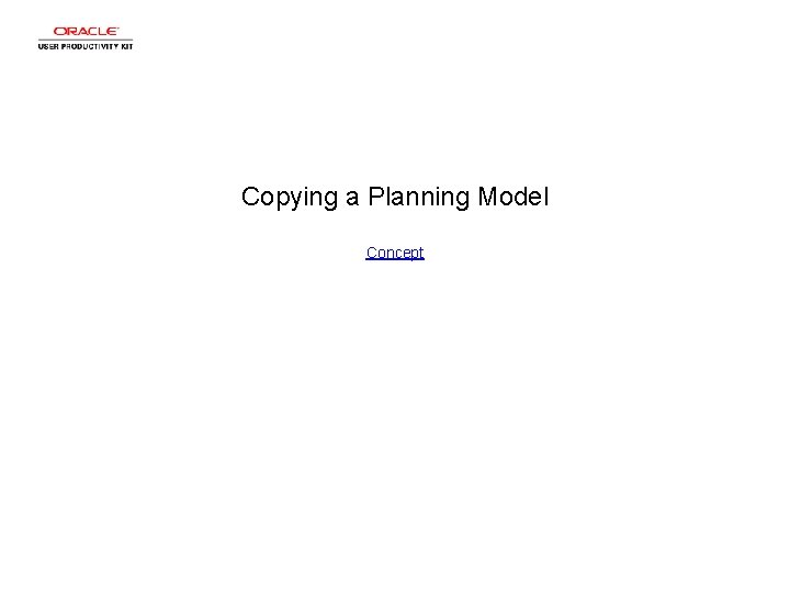 Copying a Planning Model Concept 