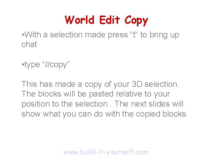 How to copy from minecraft chat