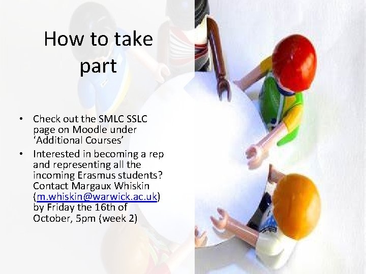 How to take part • Check out the SMLC SSLC page on Moodle under