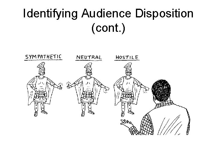 Identifying Audience Disposition (cont. ) Identifying Audience Disposition (cont. )