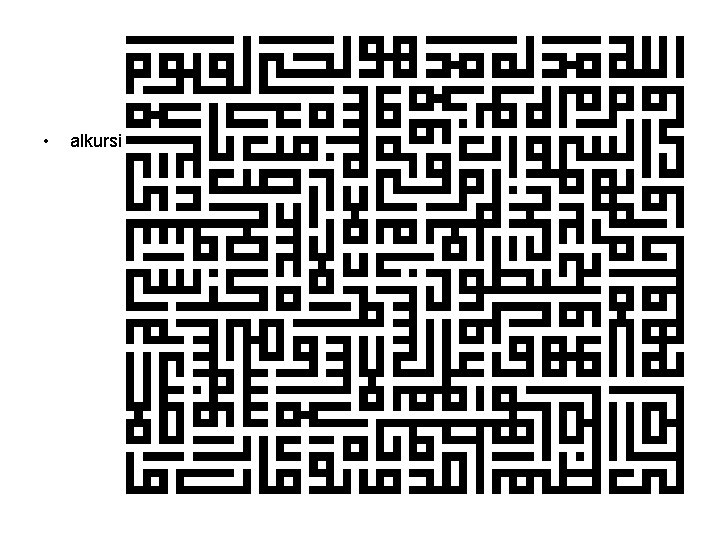  • alkursi 