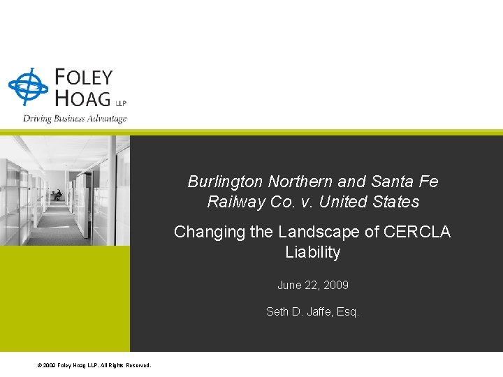 Burlington Northern and Santa Fe Railway Co. v. United States Changing the Landscape of