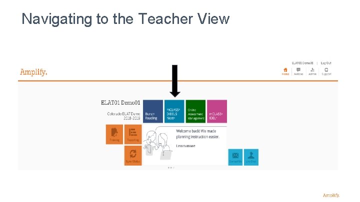 Navigating to the Teacher View 