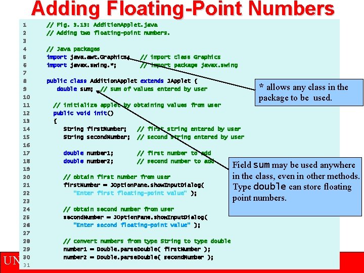 Adding Floating-Point Numbers 1 2 3 4 5 6 7 8 9 10 11