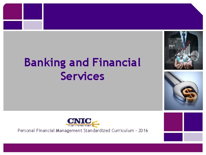 Banking and Financial Services Personal Financial Management Standardized Curriculum - 2016 