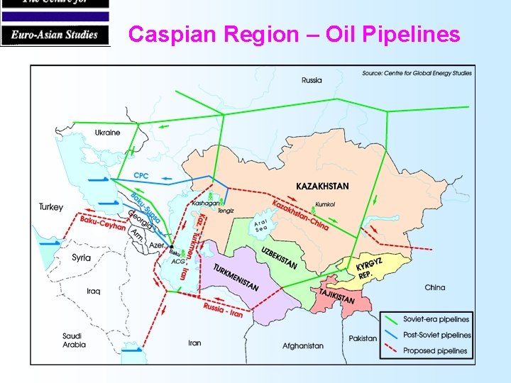 Caspian Region – Oil Pipelines 