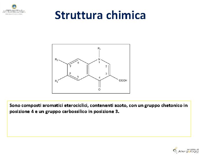 Struttura chimica Sono composti aromatici eterociclici, contenenti azoto, con un gruppo chetonico in posizione