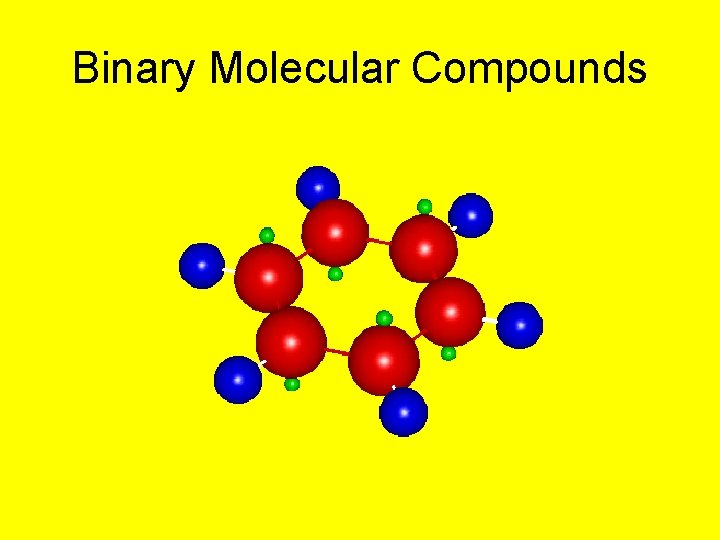 Binary Molecular Compounds 