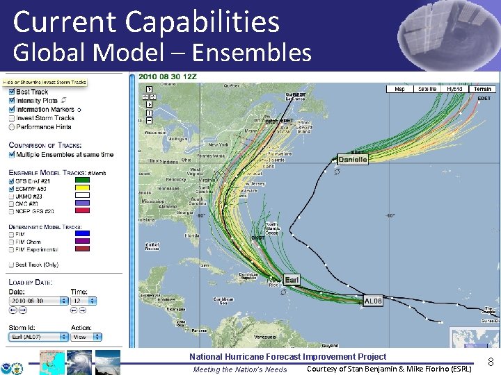 Current Capabilities Global Model – Ensembles National Hurricane Forecast Improvement Project Courtesy of Stan