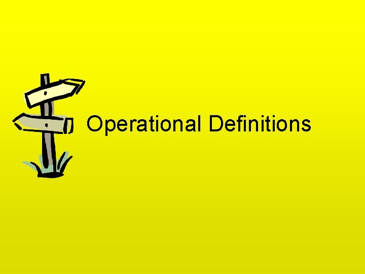 Operational Definitions 