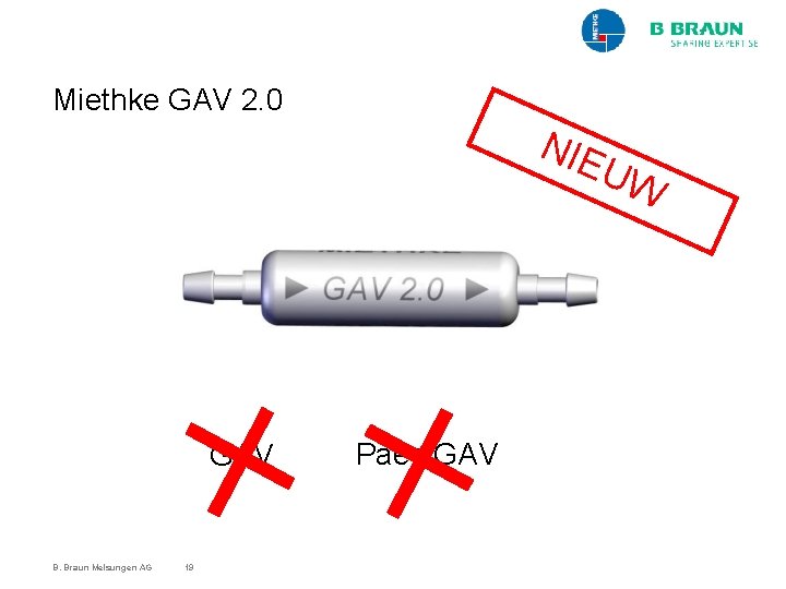 Miethke GAV 2. 0 NIE GAV B. Braun Melsungen AG 19 Paedi. GAV UW