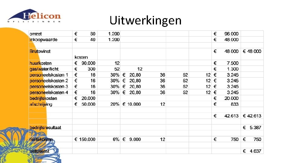 Uitwerkingen 