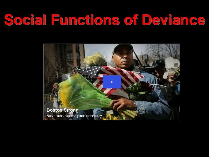 Social Functions of Deviance 