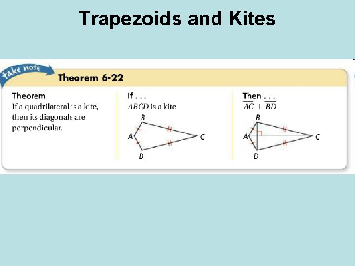 Trapezoids and Kites Trapezoids and Kites