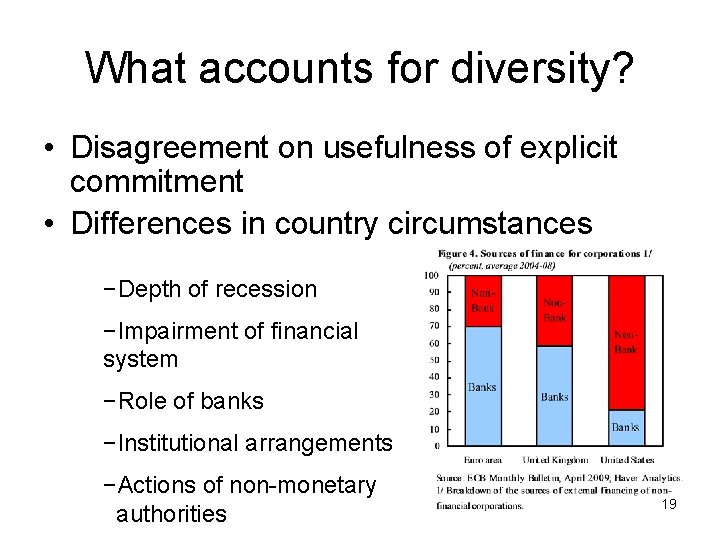 What accounts for diversity? • Disagreement on usefulness of explicit commitment • Differences in