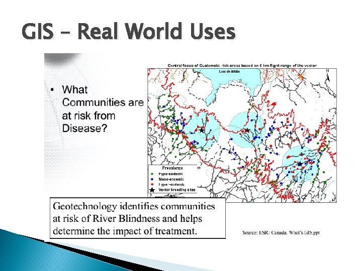 GIS – Real World Uses 