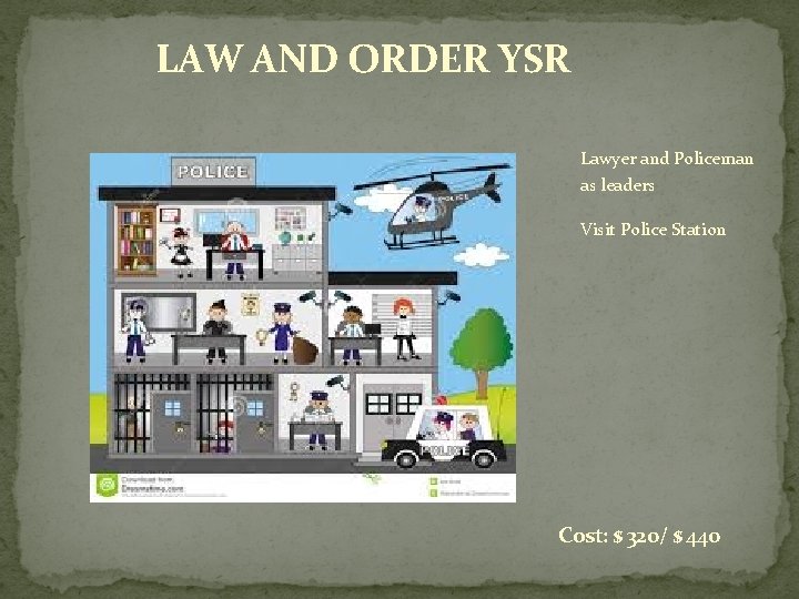 LAW AND ORDER YSR Lawyer and Policeman as leaders Visit Police Station Cost: $