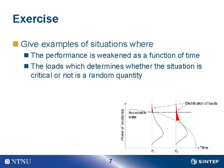 Exercise n Give examples of situations where n The performance is weakened as a